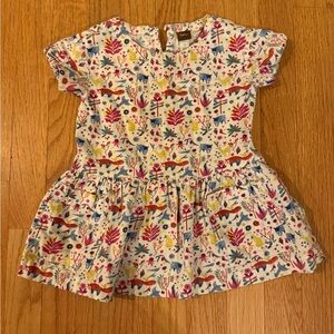 Tea Collection Floral Fox Dress